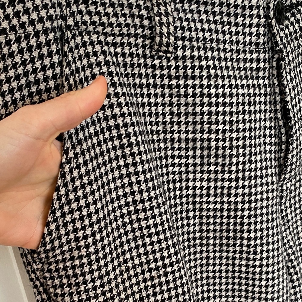 Stussy Black and White houndstooth Checkered Cargo Pants Barrel skater street - Picture 5 of 16